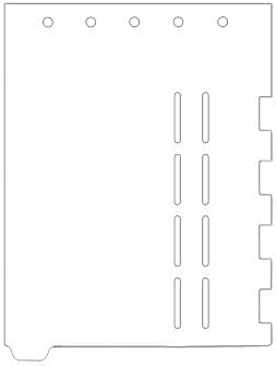 Carstens - Heavy Duty Plastic Ring Binder Dividers with Die-Cuts, Bottom Tab, 1/9 Cut, Tab 1, US Letter, White, Case of 50, (2619-01CS) - Ideal Medical Chart Dividers or Index Tabs for 3 Ring Binders
