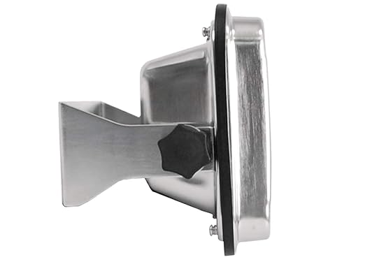 VisionTechShop TBWS-500 Washdown Stainless Steel Bench Scale, Lb/Kg/Oz Switchable, 500lb Capacity, 0.1lb Readability, NTEP Legal for Trade