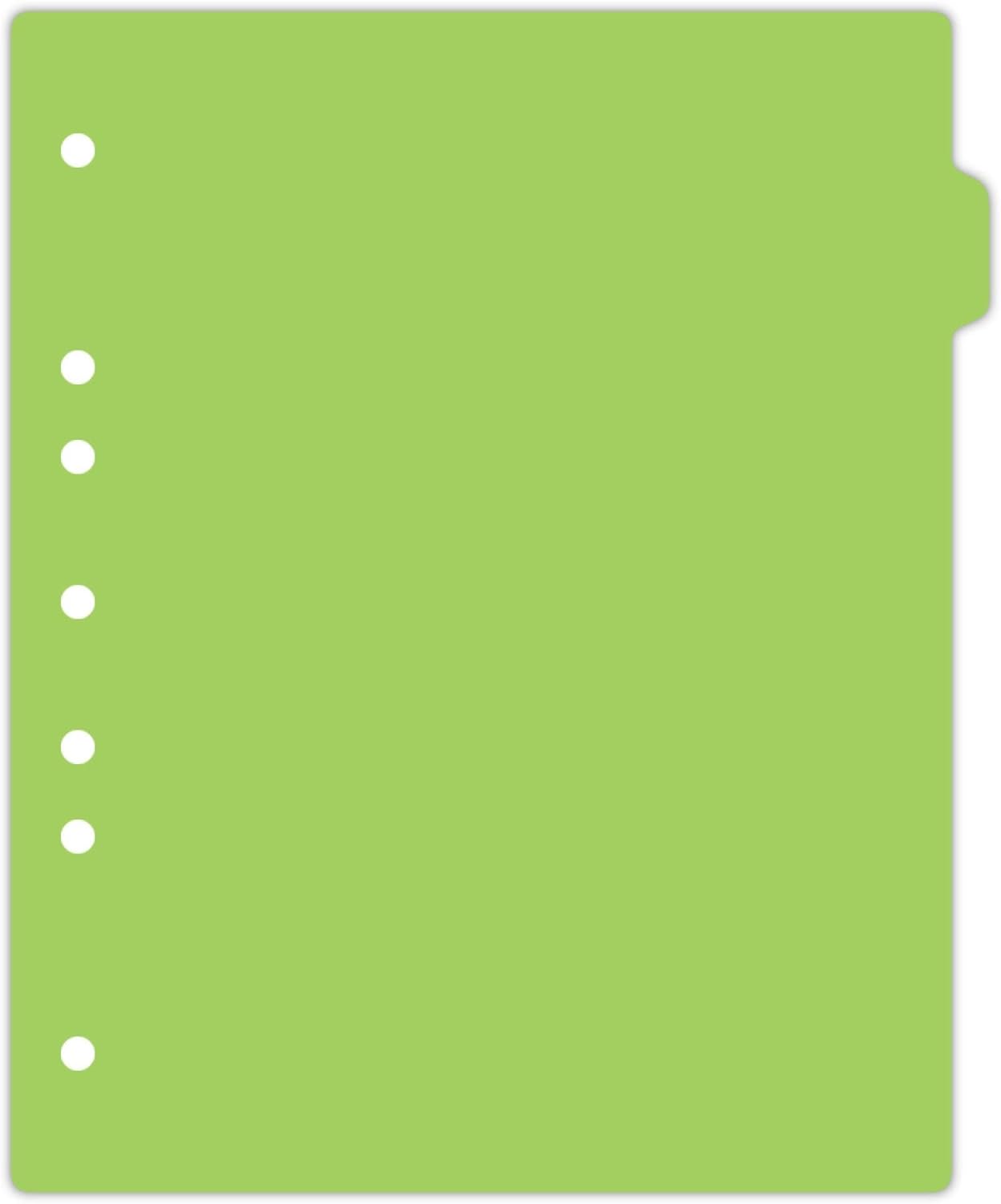 Carstens - Heavy Duty Plastic Ring Binder Dividers, Side Tab, 1/9 Cut, Tab 2 Position, US Letter, Lime, Case of 50, (2618-11CS) - Ideal Medical Chart Dividers or Index Tabs for 3 Ring Binders