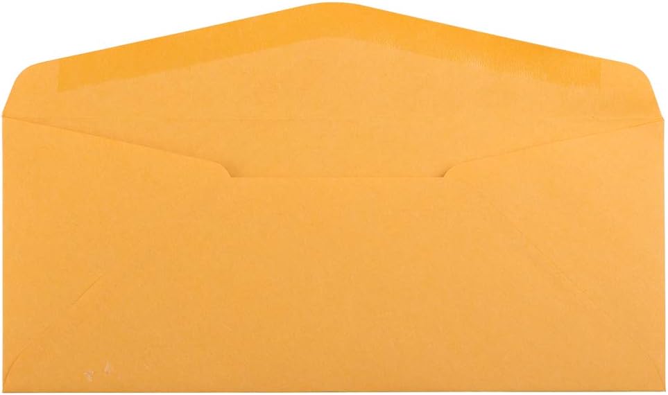 JAM PAPER #10 Business Commercial Envelopes - 4 1/8 x 9 1/2 - Brown Kraft Manila - Bulk 250/Box