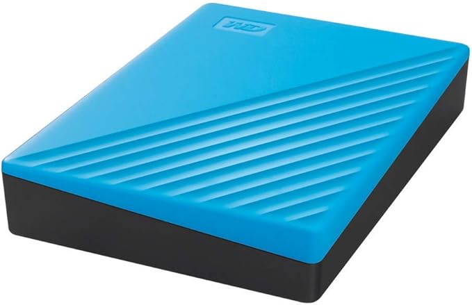 WD 5TB My Passport, Portable External Hard Drive, Blue, Backup Software with Defense Against ransomware, and Password Protection, USB 3.1/USB 3.0 Compatible - WDBPKJ0050BBL-WESN