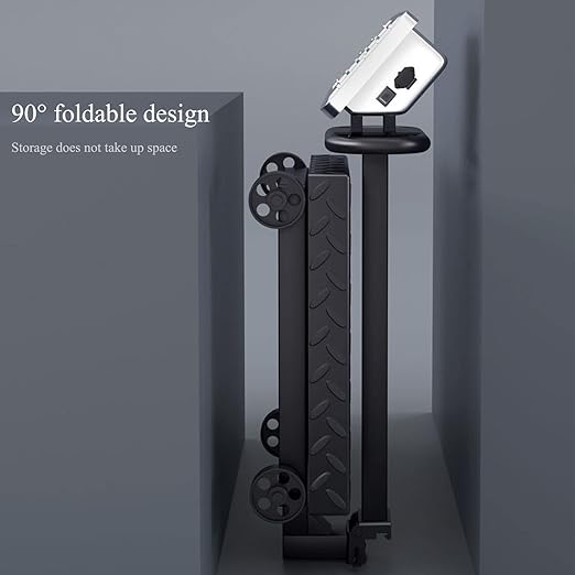 660lb Industrial Platform Scale with Wheels Computing Floor Digital Scale with Accurate LB/KG Price Calculator High Definition Displa Foldable for Weighing Luggage Package Shipping Mailing