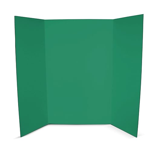 Flipside Products 36” x 48” Foam Project Boards for Presentations, Science Fair, School Projects, Event Displays and Trifold Picture Board - Green - 24 Pack