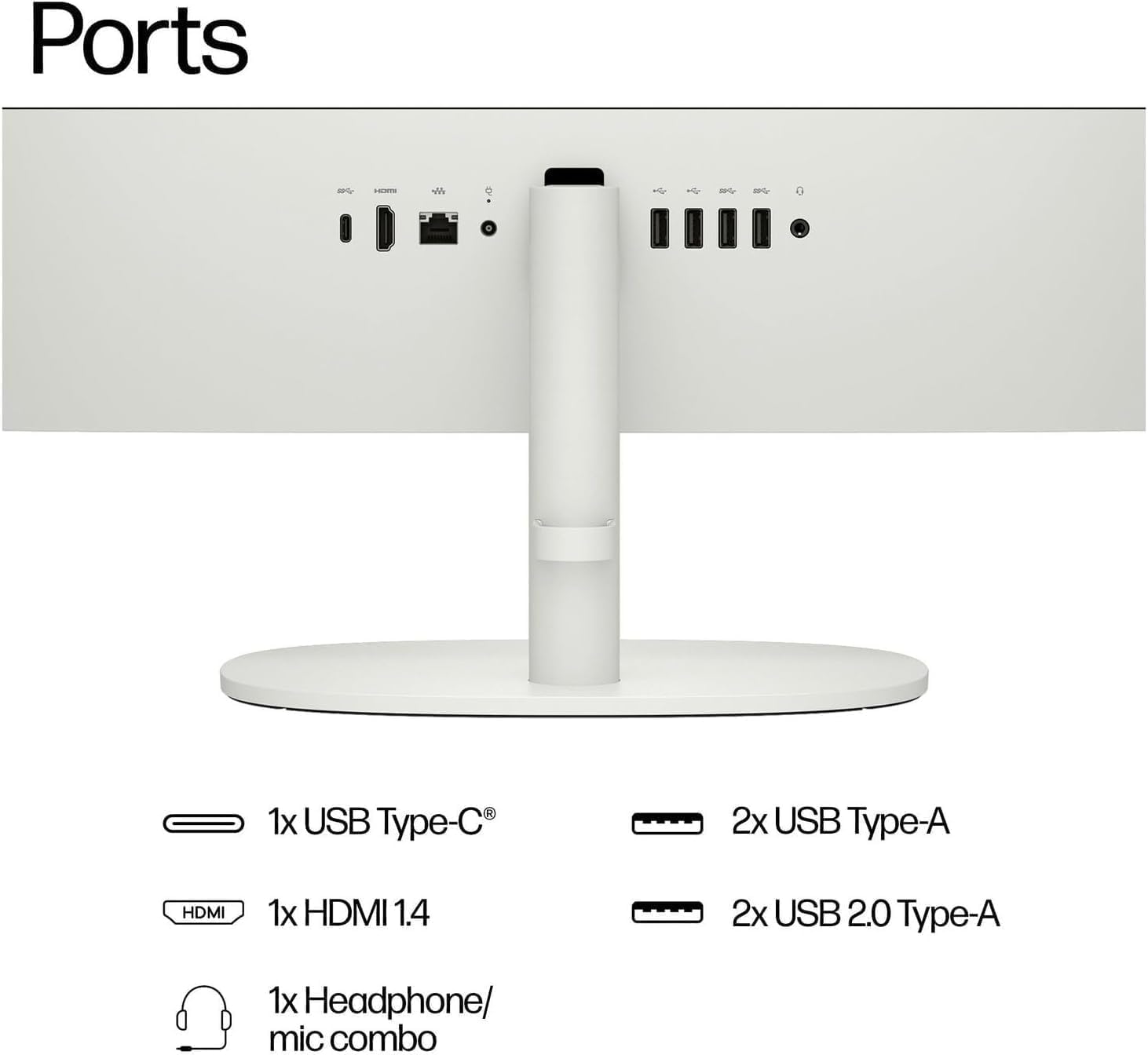 HP 2025 New 22 Inch All-in-One Desktop Computer • 20GB RAM • 512GB PCIe SSD • Intel CPU • Ultra-Quiet Design • Microsoft Office Trial • Wi-Fi 6 • White KB & Mouse • WOWPC Recovery USB • Windows 11