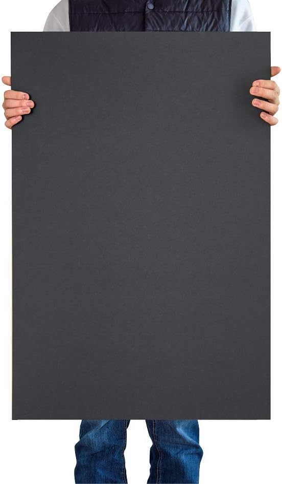 Union Premium Black Foam Board 24 x 36 x3/16" 10-Pack : Matte Finish High-Density Professional Use, Perfect for Presentations, Signboards, Arts and Crafts, Framing, Display (Black, 24 x 36 x 3/16")