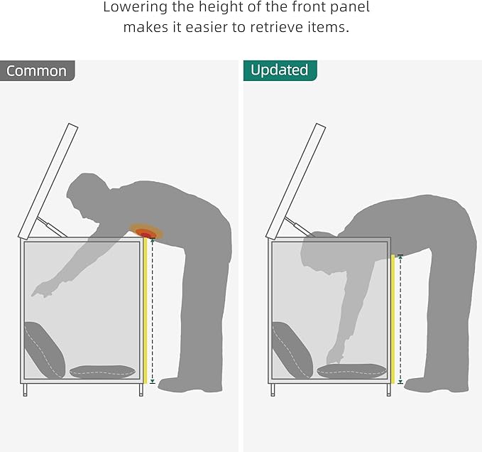 YITAHOME 260 Gallon Deck Box, XXL Wicker Outdoor Storage Box, Oversized Rattan Storage Cabinet for Patio Furniture, Cushions, Pool Storage and Garden Tools (Black)