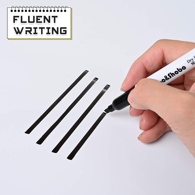 Dabo&Shobo White Board Markers-72 Pcs 4 Color Fine Tip Whiteboard Markers,Perfect for Writing on Whiteboard Mirrors Glass for School Office Home…