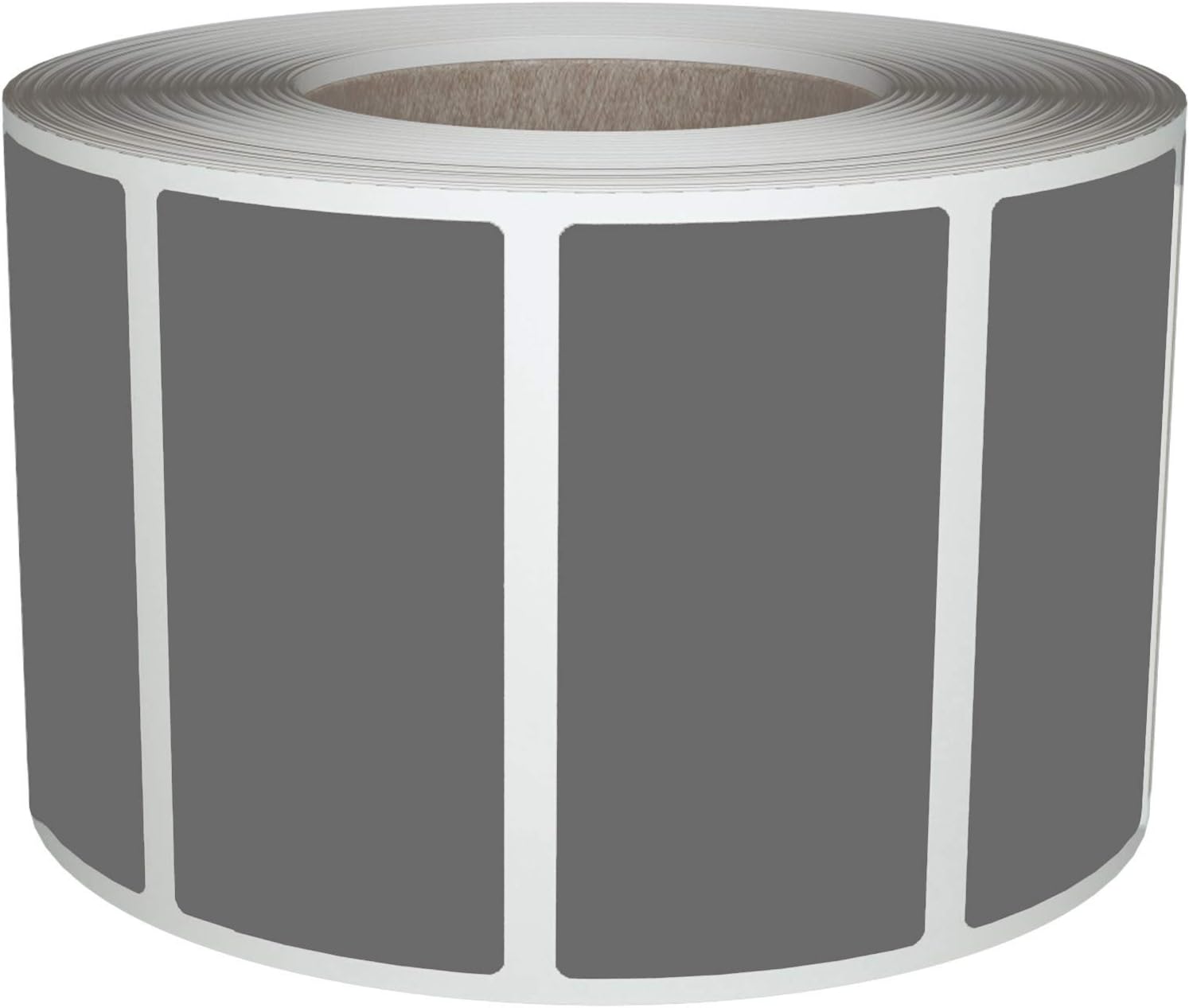 Royal Green Rectangular Color Coding Sticker Roll - Write On Labels for Folders, Organizing & More, 1.57" x 0.75" Stickers to Write On Name Tags for Office Supplies & Organization, 500-Pack (Grey).