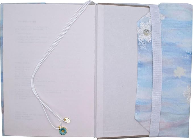 BLBMH Bookmark Book Covers for Paperbacks 5.5x8.5 Book Cover for Privacy Hardcover Adjustable Book Sleeve for Soft Cover Books Fabric Softcover Protector for Women - Flower B 8.5in