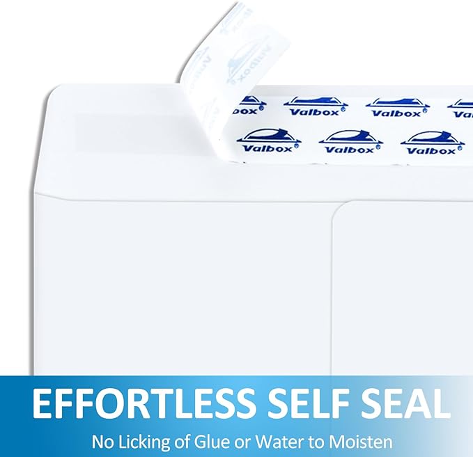 ValBox 9x12 Self Seal Catalog Envelopes 250 Packs White Envelopes with Peel and Seal Flap for Mailing, Organizing and Storage
