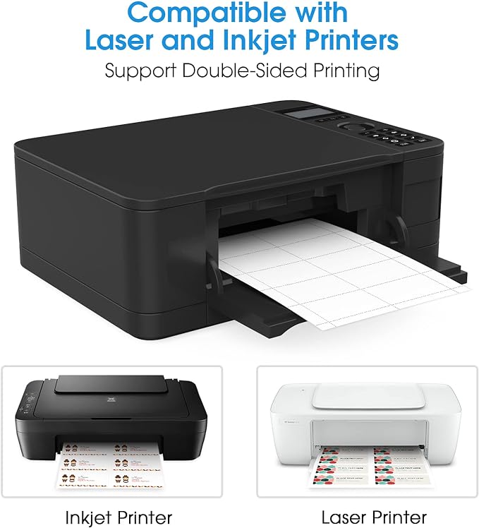 MaxGear Business Card Printable Business Card, Compatible with Laser & Inkjet Printer, Double-Sided Printing, Heavyweight, Matte White Paper, Smooth Edge, 10 Cards/Sheet, 1000 Cards, 3.5" x 2"(8871