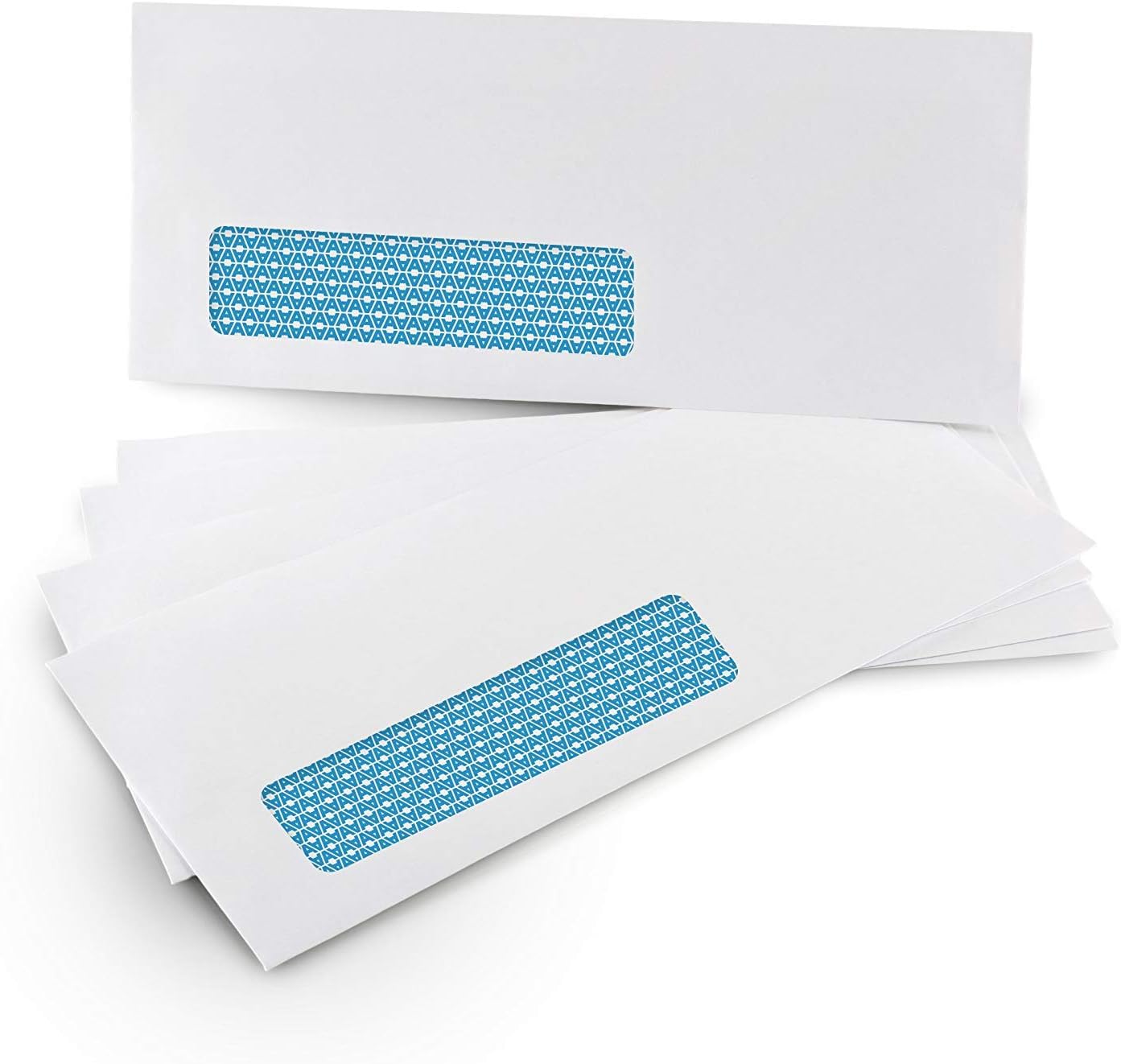 Aimoh 1000#10 Single Left Window SELF Seal Security Envelopes - Super Strong Quick-Seal Self Sealing Closure, Security Tinted, Size 4-1/8 x 9-1/2 Inches, 24 LB - 1000 Count (35210)