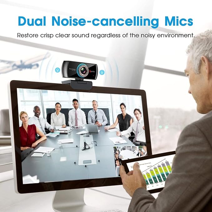 Angetube 1080P Webcam for Streaming, 920 PC Web Camera Calling Video Recording Cam for Windows Mac Conferencing Gaming Xbox Skype OBS Twitch Xsplit GoReact with Microphone & 100-Degree View Angle