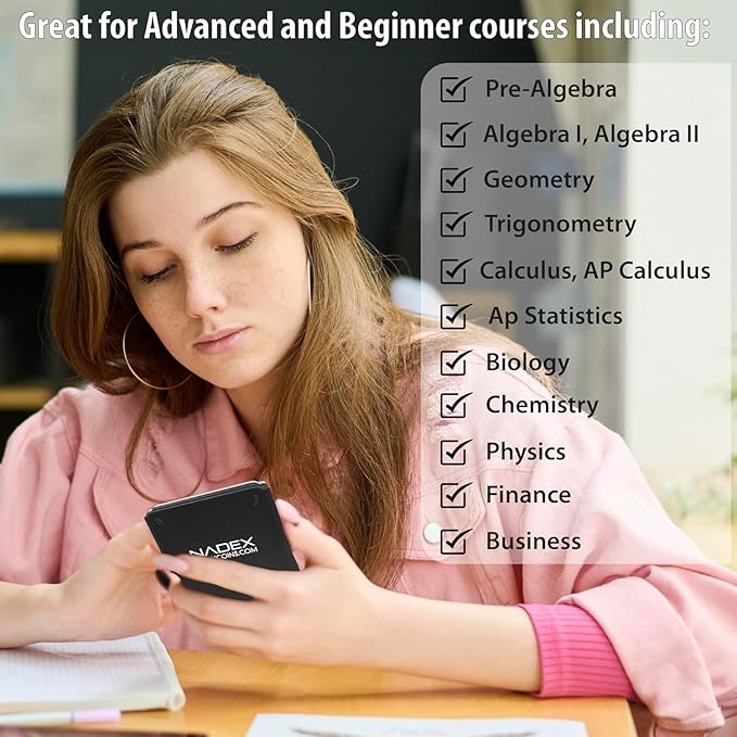 Scientific Calculator with Graph Functions for College and High School Students, Engineering, Advanced Mathematics, Calculus, Algebra, Geometery, Trigonometry, Statistics, Physics, Chemistry - Silver