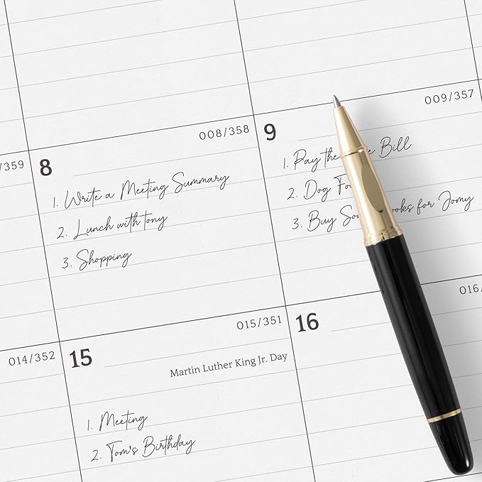 Cabbrix Desk Calendar 2025-2026 with Desktop Mat, Large Desk Pad Calendar 21" x 16-1/2" July 2025 to December 2026, Desk Blotter Calendar for Home School and Office, Apricot