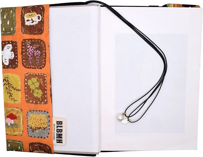 BLBMH Cute Book Covers for Paperbacks Handmade Bookcover Fit for 5.5x8.5 inch Adjustable Fabric Softcover Protector for Women Book Lovers Gifts - XC Yellow 8.5in