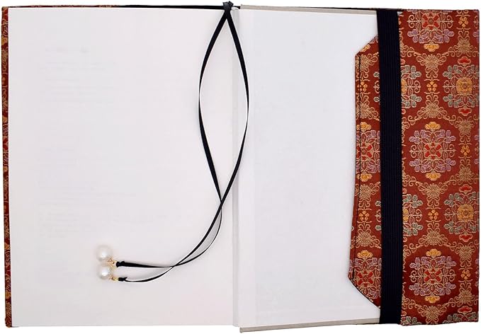 BLBMH A5 Book Covers for Paperbacks Fit for 5.5x8.4 inch Adjustable Book Sleeve Cover for Women Over 15 Soft Cloth Protector for Novels Notebook Journal - Flower Red