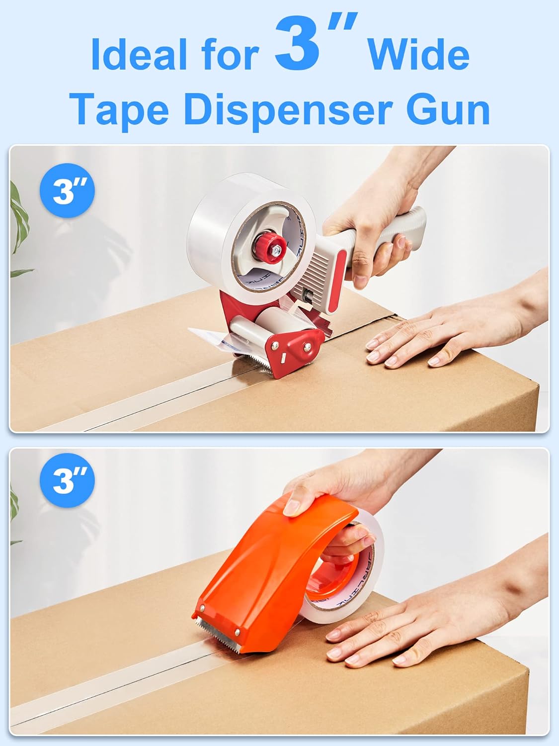 JARLINK Clear Packing Tape (18 Rolls), Heavy Duty Packaging Tape for Shipping Packaging Moving Sealing, 1.88 inches Wide, 55 Yards Per Roll, 990 Total Yards