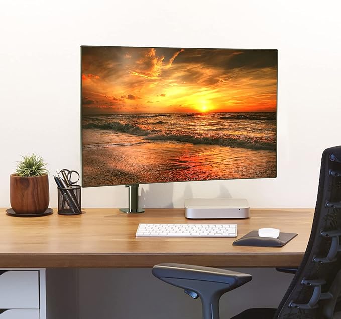 Pholiten Single Monitor Arm Desk Mount, Holds Screens up to 32 inch,Holds Up to 22lbs,Fully Adjustable Stand with C-Clamp and Grommet Base,100x100 Vesa Monitor Stand