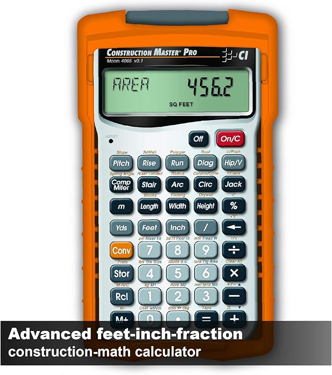 Calculated Industries 4065 Construction Master ProCalculator & 6025 Scale Master Pro Digital Plan Measure Take-Off Tool | 72 Built-in US Imperial, Metric Scales | 6 Custom Scales