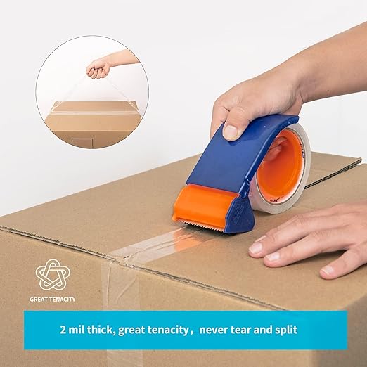 Art3d 24 Rolls Carton Sealing Tape Heavy Duty, 1.88" x 55 yds, 2 mil Thick