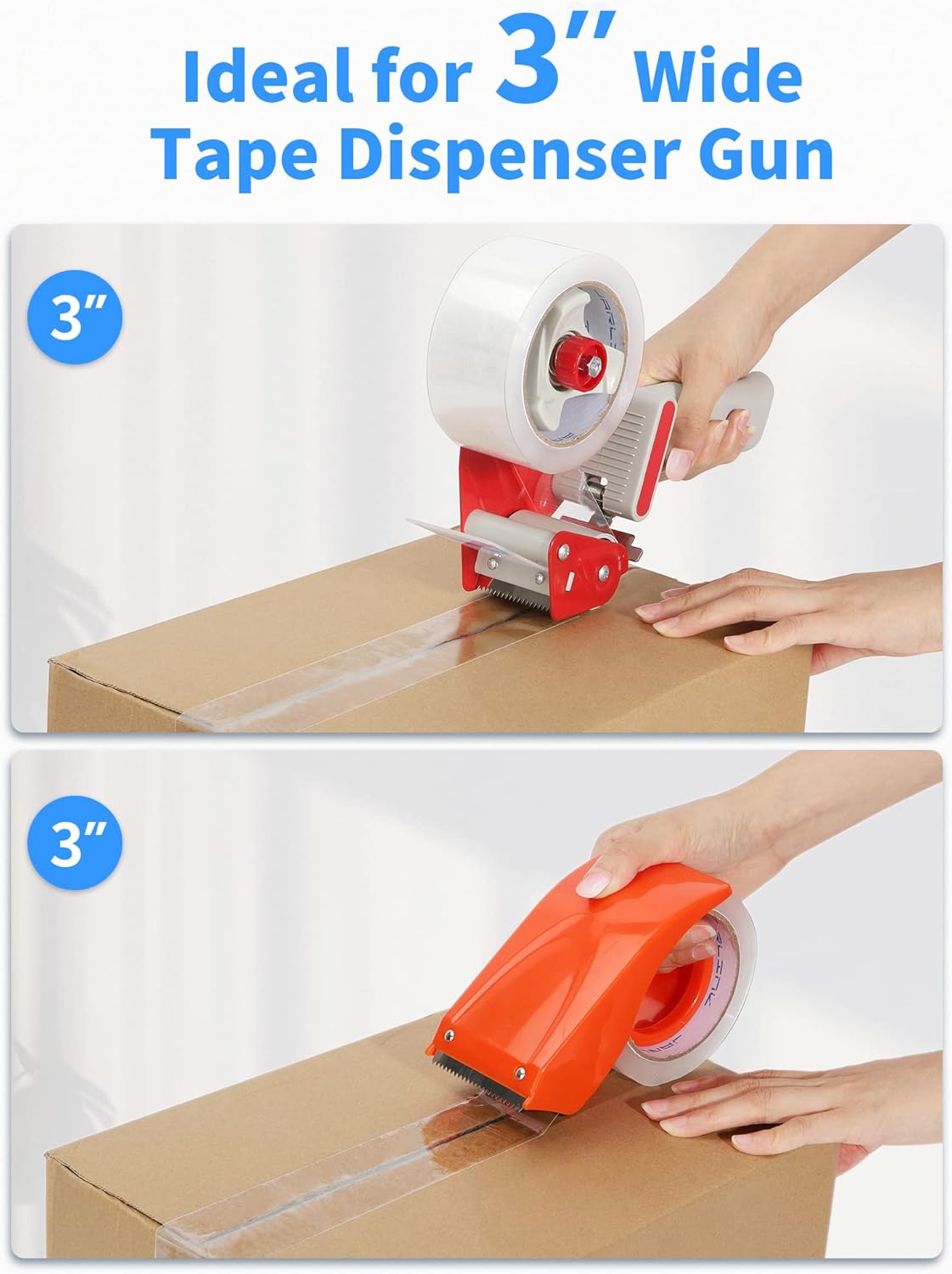 JARLINK Clear Packing Tape (12 Rolls), Heavy Duty Packaging Tape for Shipping Packaging Moving Sealing, 1.88 inches Wide, 55 Yards Per Roll, 660 Total Yards