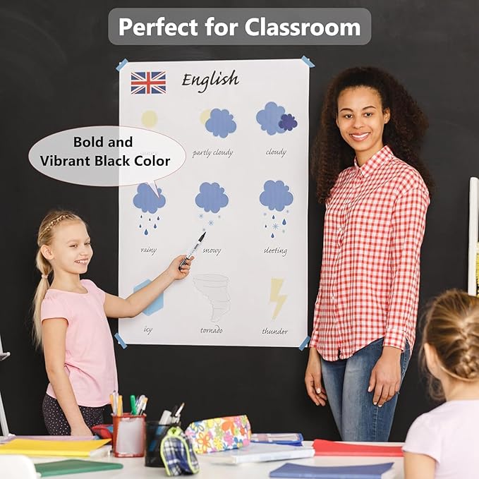 SFAIH Fine Tip Dry Erase Markers - 216 Pack Black Whiteboard Erasable Markers Bulk for Kids Adults, Ideal for Classroom School Office Home Use on White Board, Non-Toxic Easy Clean