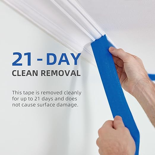 Painters Tape,2 in. W X 60 YD,Blue Masking Tape for Paint,Walls,3 Rolls