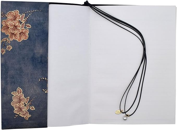 BLBMH A5 Book Covers for Paperbacks Book Cover Fit for 5.5x8.3 inch Adjustable Book Sleeve Cover for A5 Diary Books Fabric Softcover Protector for Notebook - Flower 3 Blue