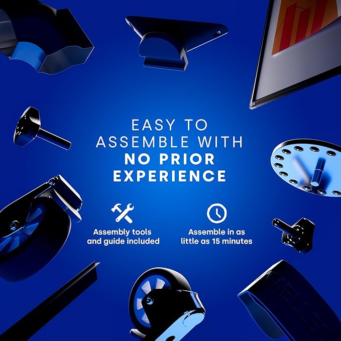 Rolling Dry Erase Board 46 x 32 - Large Portable Magnetic Whiteboard with Stand - Double Sided Easel Style Whiteboard with Wheels - Mobile Standing White Board for Office, Classroom & Home