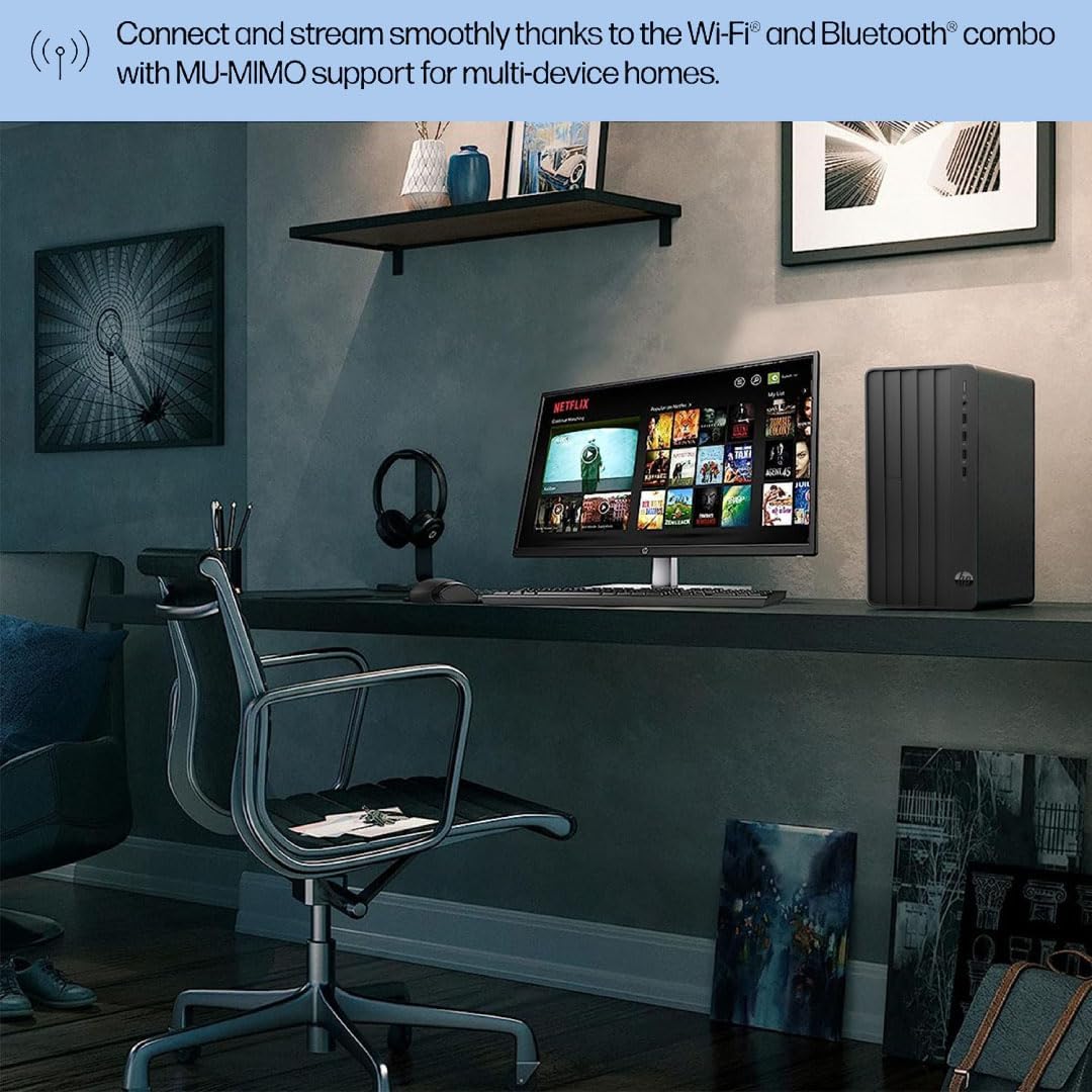 HP Pro Tower 290 G9 Business Desktop, 13th Gen Intel 4-Core Processor (Beats Core i7-9700), 16GB RAM, 1TB PCIe SSD, 2-Monitor Support 4K, HDMI, VGA, Wi-Fi, Windows 11 Pro, Black