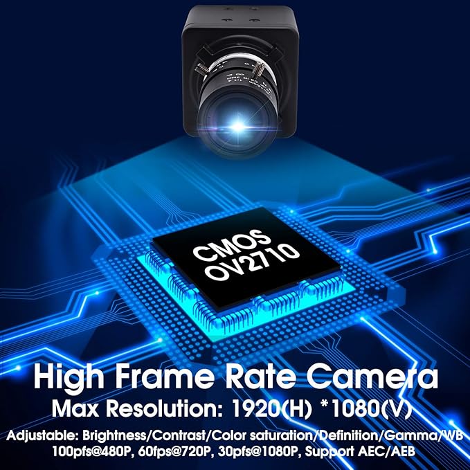 SVPRO 2.8-12mm Manual Zoom Lens 1080P Full HD Webcam Wide Angle Portable PC Computer USB Camera for Streaming with CMOS OV2710 Sensor for Windows,Android,Linux, MAC OS,1/4 Inches Screw Mount