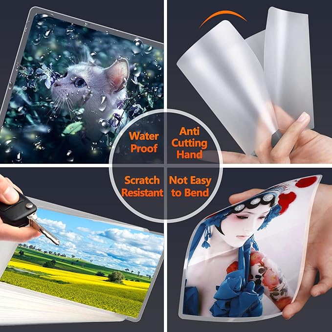 Thermal Laminating Pouches, 9 x 11.5 Inches Laminating Sheets, 3 mil Thick Laminate Sheets, 6000 Pack,Clear