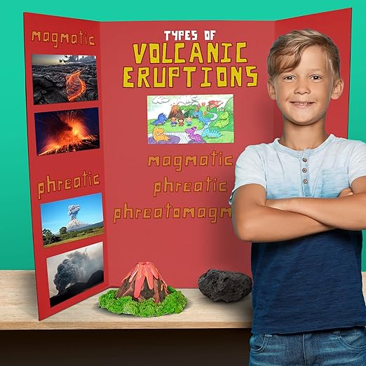 Flipside Products 36” x 48” Foam Project Boards for Presentations, Science Fair, School Projects, Event Displays and Trifold Picture Board - Red - 24 Pack