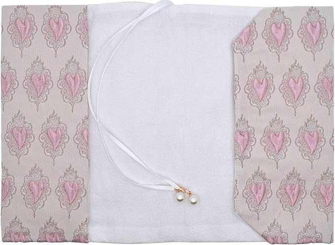 BLBMH Book Covers for Paperbacks Fit for 5.5x8.5 inch Adjustable Book Sleeve Cover for Women Over 15 Soft Cloth Protector for Notebook Journal Bible- Love