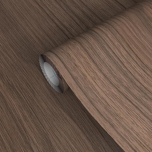 GSCIT Club Natural Walnut Wallpaper, 24 inch X 25ft Self Adhesive Wood Grain Repair Tape Patch for Tables, Chairs, Baseboards, Doors, Windows, Floors, Handicraft DIY.