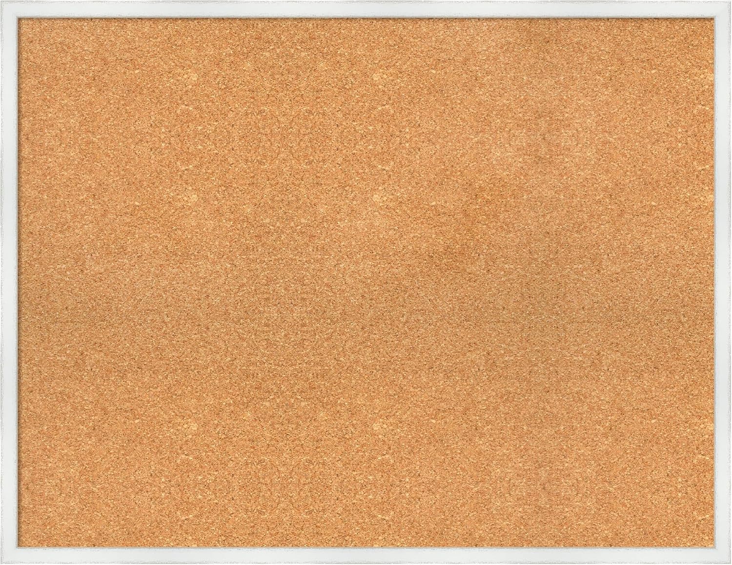 Amanti Art Natural Cork Board for Wall, 27x35 Vision Board with White Frame, Large Corkboard Office Decor for Home Organization, Country Rustic Corkboard Pinboard to Display Items for Home