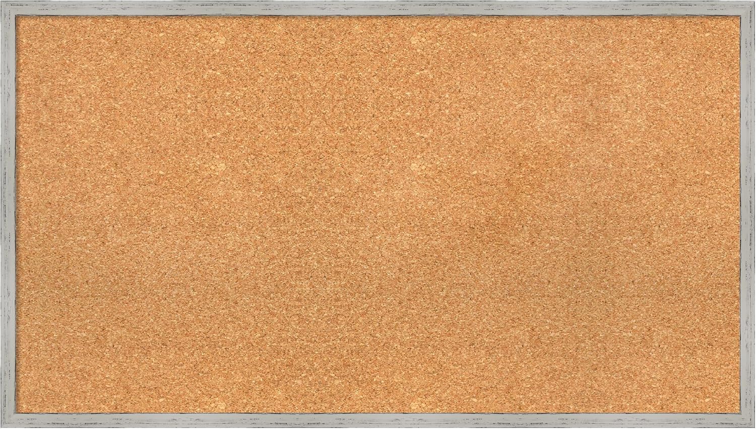 Amanti Art Natural Cork Board for Wall, 21x37 Vision Board with White Frame, Large Corkboard Office Decor for Home Organization, Cottage Corkboard Pinboard to Display Items for Home Organization in