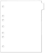 Carstens - Heavy Duty Plastic Ring Binder Dividers, Side Tab, 1/9 Cut, Tab 1 Position, US Letter, White, Case of 50, (2618-20CS) - Ideal Medical Chart Dividers or Index Tabs for 3 Ring Binders