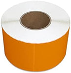 PSBM Thermal Transfer Labels, Orange, 4x6 Inch, 4 Rolls, 1000 Labels/Roll, 3 Inch Core, Perforated, Must Have Thermal Ribbon (Not Included)