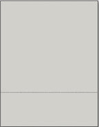 Limited Papers (TM) 8.5x11 Perforated Paper, 20/50 Pound, 75 GSM, Variety of Perforation Sizes and Colors, for Forms, Tickets, Postcards, Business Cards. (Grey, 2 up – 3.5” from bottom)