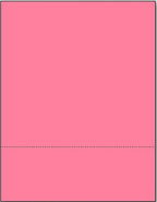 Limited Papers (TM) 8.5x11 Perforated Paper, 20/50 Pound, 75 GSM, Variety of Perforation Sizes and Colors, for Forms, Tickets, Postcards, Business Cards. (Cherry, 2 up – 3.5” from bottom)