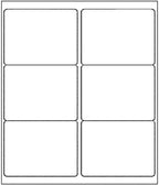 White Sticker FBA Labels – 4" x 3.33" – Laser/Inkjet Compatible – (6 Label/Sheet), 2000 Sheets - 12000 Total Adhesive Labels