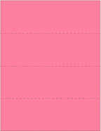 Limited Papers (TM) 8.5x11 Perforated Paper, 20/50 Pound, 75 GSM, Variety of Perforation Sizes and Colors, for Forms, Tickets, Postcards, Business Cards. (Cherry, 4 up - horizontal every 2.75")