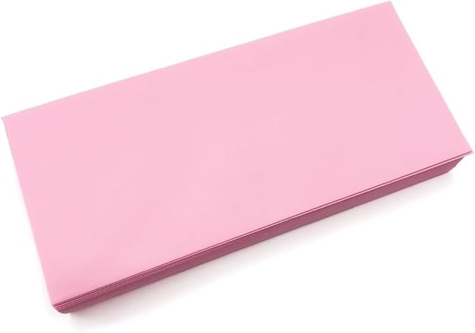 Limited Papers (TM) No. 10 Regular Standard Mailing Envelope - Pastel - Soft - 24 Pound (4.8 inch x 9.5 inch) - Announcement, Invoices, Checks, Letters, Contracts, Business Envelopes (Pink, 100)