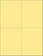 Limited Papers (TM) 8.5x11 Perforated Paper, 20/50 Pound, 75 GSM, Variety of Perforation Sizes and Colors, for Forms, Tickets, Postcards, Business Cards. (Buff, 4 up – 1 Hor. & 1 Ver.)