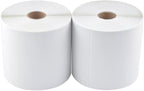 L LIKED 4 Rolls 4" x 6" Direct Blank Thermal Shipping Labels with 450 per Roll - Compatible with Zebra 2844 ZP-450 ZP-500 ZP-505 (4 Rolls - 1800 Labels)