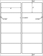 Coopaty 2 x 4 inch Shipping Labels, FBA 10 Up Address Mailing Label White Blank for Laser Inkjet Printer (1000 Sheets, 10000 Labels)