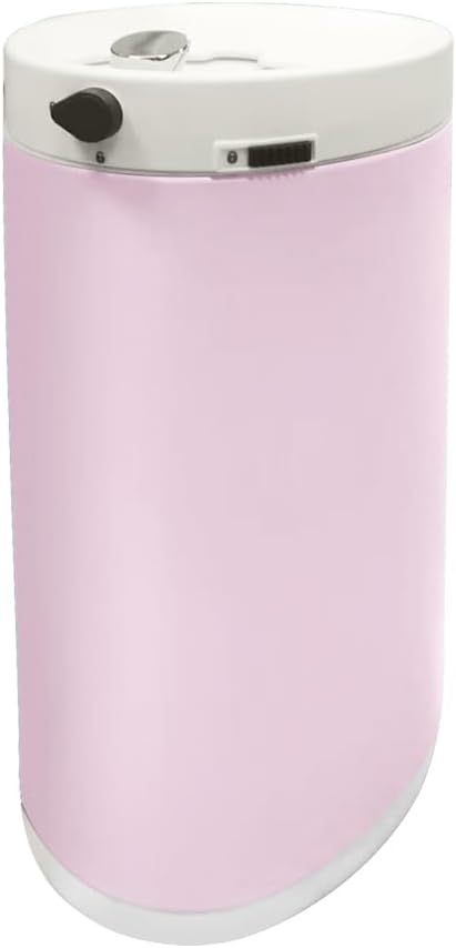 Diaper Pail, Baby Diaper Trash Can with Removal Inner Liner, Childproof Lock, Stainless Steel Garbage Pail with lid, Soft Close, Odor Control Diaper Disposal Bin, 4 Gallon Pink Diaper Can