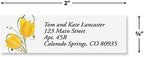 Colorful Images Floral Whispers Return Address Mailing Labels, Personalize with Name & Address, Set of 240 Self Adhesive, Easy Peel Flat Label Sheets, Small, 4 Designs